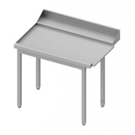 Table adossée de chargement à gauche pour lave vaisselle à capot