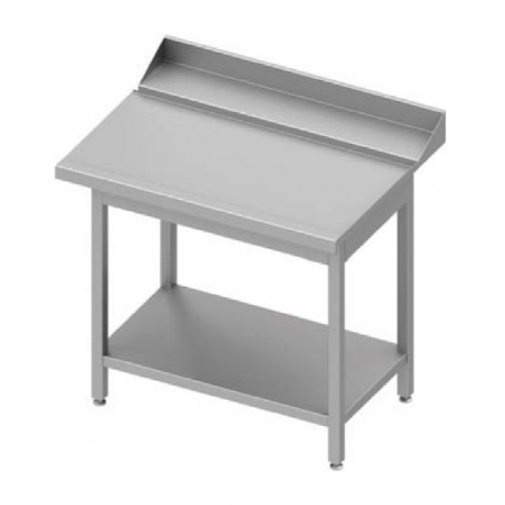 Table adossée de déchargement à droite avec étagère pour lave vaisselle à capot