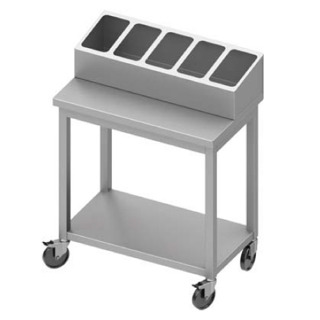 Table de service sur roulettes