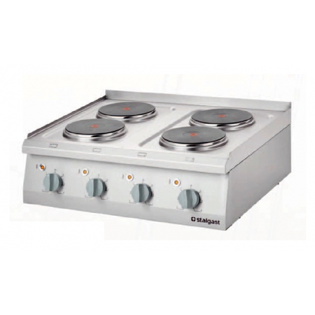 Cuisinière électrique posable avec 2 à 6 champs de chauffage