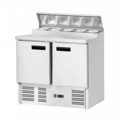 Table de réfrigération avec réhausse 201 L