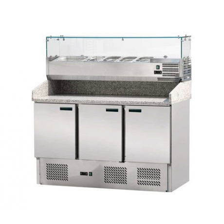 Table réfrigérée à pizza 308 L