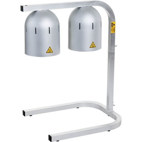 Lampe chauffante à deux éléments