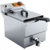 Friteuse simple avec robinet 8 L