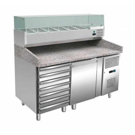 Table réfrigérée à pizza 135 L