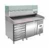 Table réfrigérée à pizza 135 L