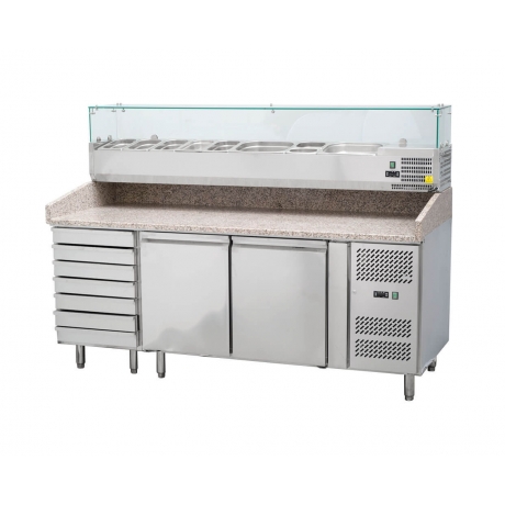 Table réfrigérée à pizza 300 L