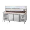 Table réfrigérée à pizza 300 L