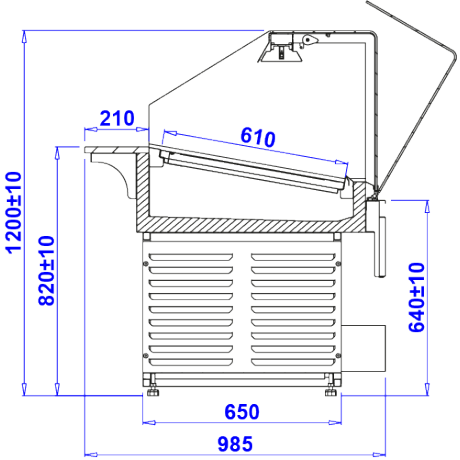 Vitrine à patisserie Pastella PG