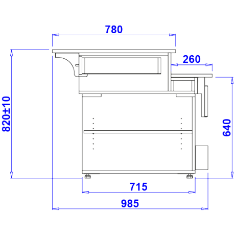 Comptoir de caisse Lada Pastella II