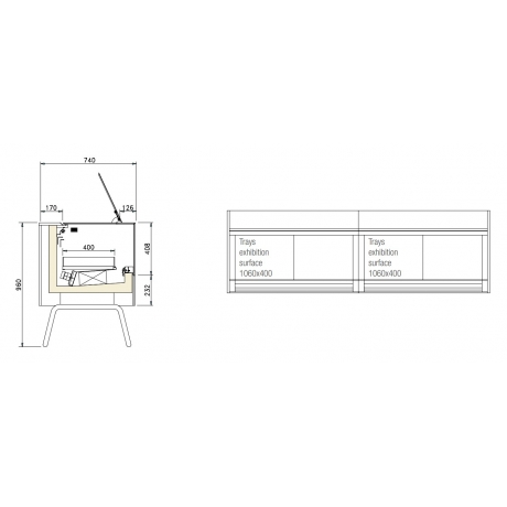 Vitrine à pâtisserie Oneshow Stand