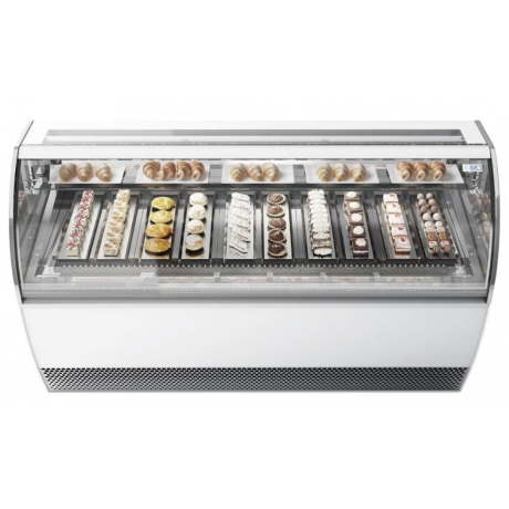Vitrine à pâtisserie Millenium LX vitres bombées