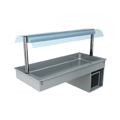 Cuve réfrigérée h. 110 mm avec superstructure Libra