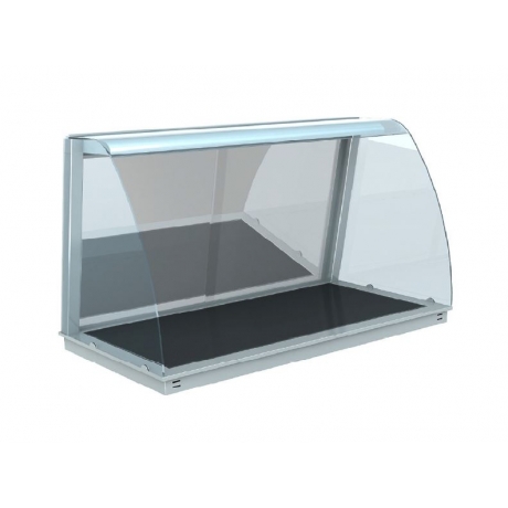 Vitrine chauffante ouverte avec plan vitrocéramique Gemini