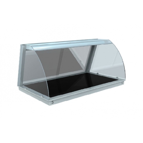 Vitrine chauffante ouverte avec plan vitrocéramique Pegasus