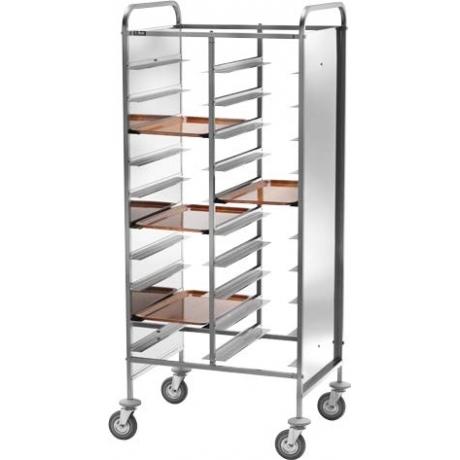Echelle porte-plateaux avec panneaux latéraux pour 20 plateaux