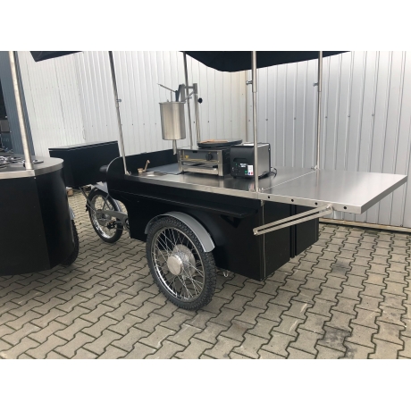 Triporteur à crêpes finition RAL peint