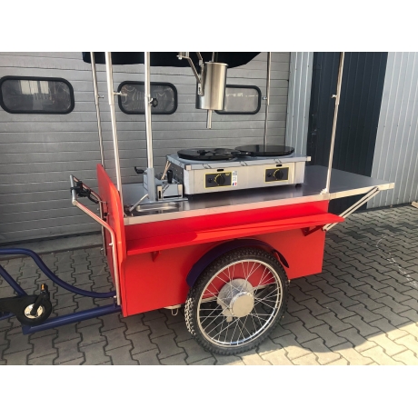 Triporteur à crêpes finition RAL peint