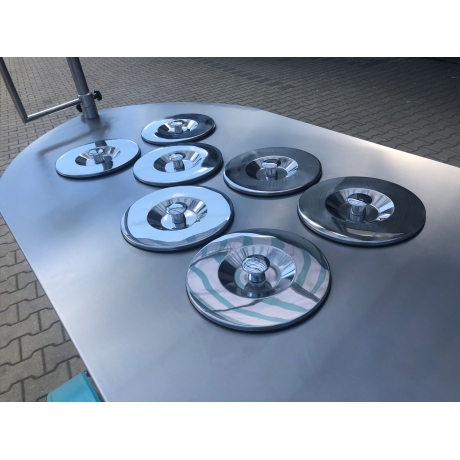 Triporteur glacier 7 bacs finition inox