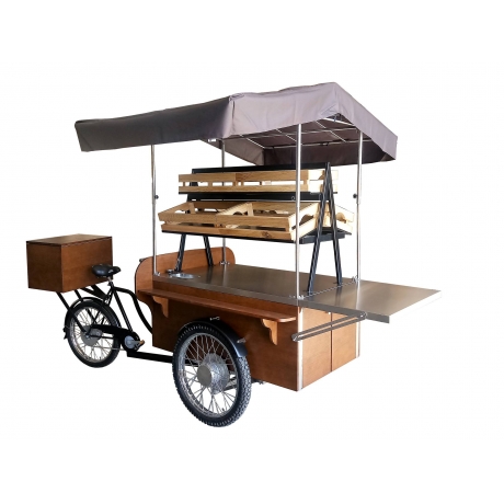 Triporteur de marché finition bois