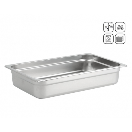 Bac GN en inox 530x325 mm