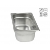 Bac GN 1/4 en inox standard 265x162 mm