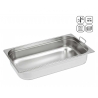 Bac GN 1/1 en inox à poignée mobile 530x325 mm