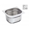 Bac GN 1/6 Eco en acier inox 176x162 mm