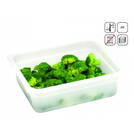 Bac GN 1/2 en polypropylène standard 325x265 mm