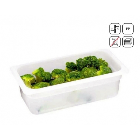 Bac GN 1/3 en polypropylène standard 325x176 mm