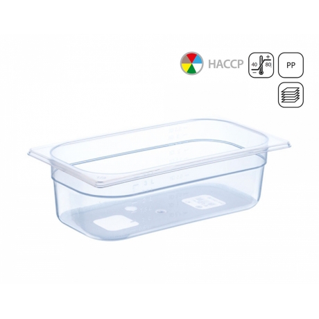 Bac GN 1/3 en polypropylène premium 530x175 mm