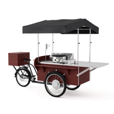 Triporteur à crêpes finition bois