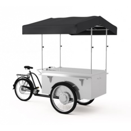 Triporteur de restauration finition acier inoxydable