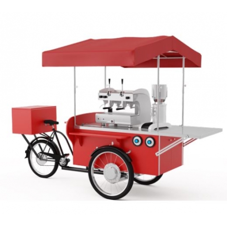 Triporteur à café finition RAL peint