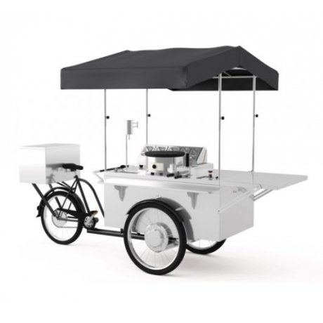 Triporteur à crêpes finition acier inoxydable