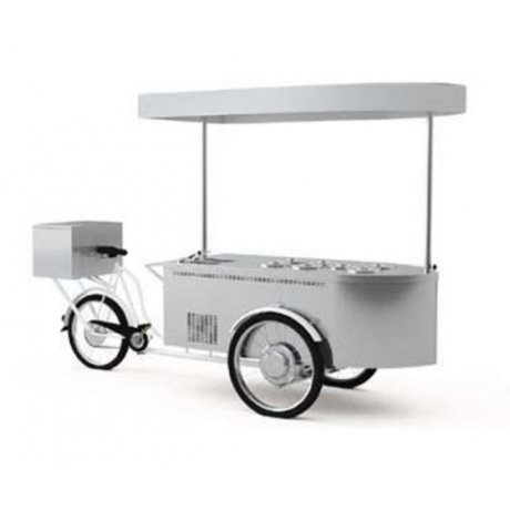 Triporteur glacier 7 bacs finition inox