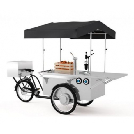 Triporteur à jus de fruits finition inox