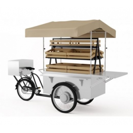 Triporteur de marché finition inox