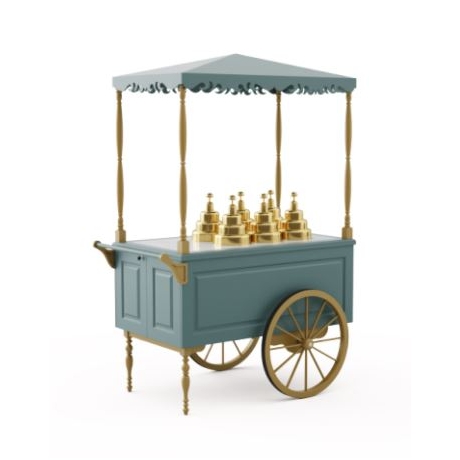 Chariot à glace en bois L ICE