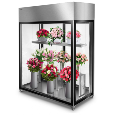 Chambre froide fleuriste de 0,98 m3 d'exposition
