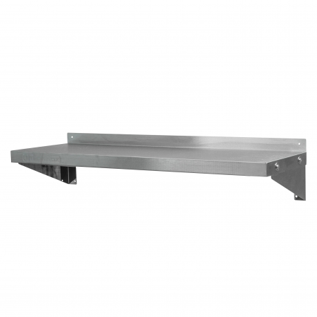 Tablette suspendue réglable en acier inoxydable "lin" (prix au m)