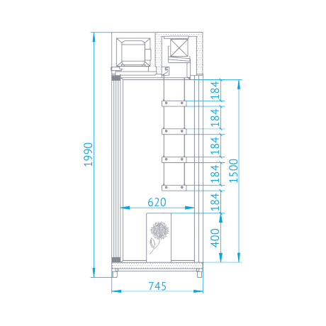 Chambre froide fleuriste