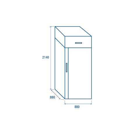 Armoire négative en inox RFL 900