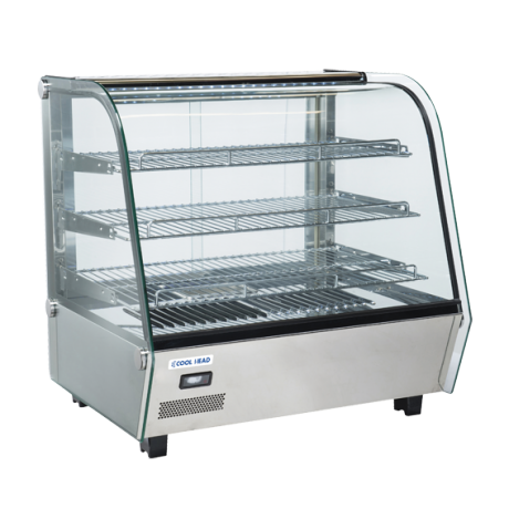 Vitrine de comptoir chaude de 120L