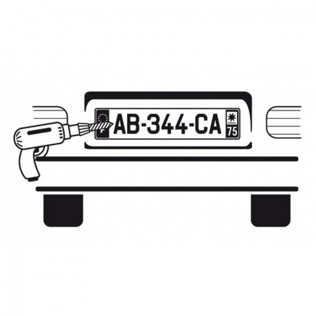 Fourniture et pose plaque immatriculation sur remorque