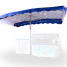 Parasol 3,5 x 2,5 m pour ETAL131/144 BLEU/BLANC/BLEU