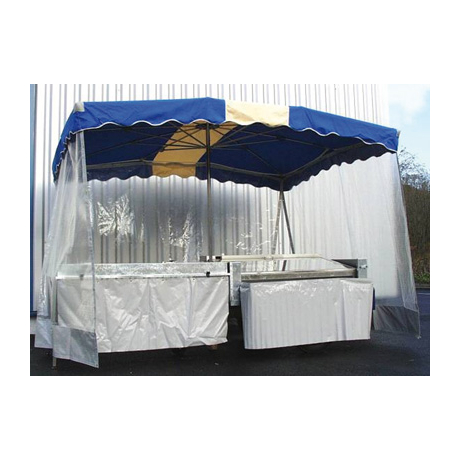 Pare-dos 10x2m, en 1 fois 4x2m + 2 fois 3x2m