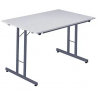 Table aluminium pliante 80*150 Ht 80 cm plateau aluminium