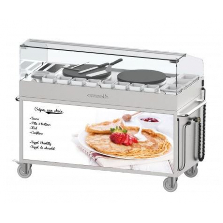 CHARIOT À CRÊPIÈRE DOUBLE