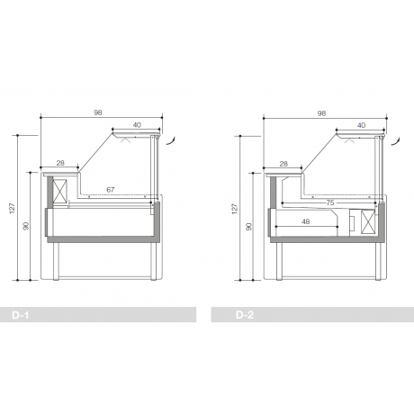 Vitrine boucherie MESETAS